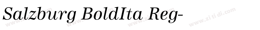 Salzburg BoldIta Reg字体转换 Salzburg BoldIta Reg字体转换